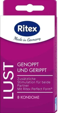Ritex Lust Kondome Genoppt und Gerippt 8 Stück