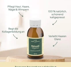 Rizinusöl Kaltgepresst Kosmetischer Rohstoff 100 ml