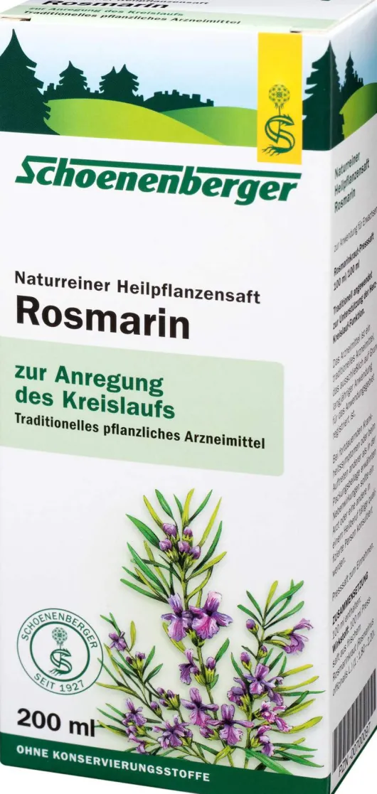 Rosmarin Saft Schoenenberger 200 ml