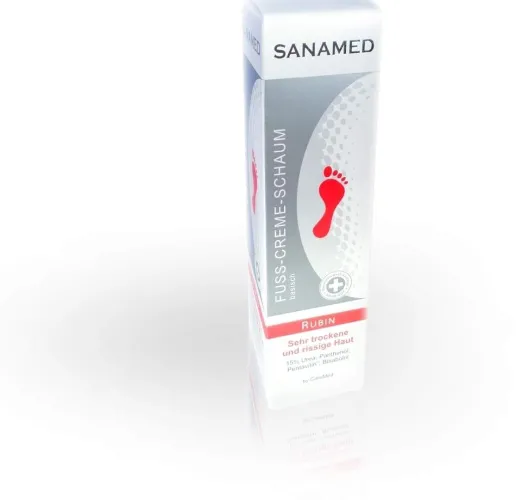 Rubin Sanamed 150 ml Fuß - Creme - Schaum