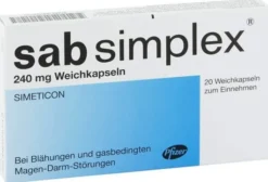 Sab Simplex 240 mg 20 Weichkapseln