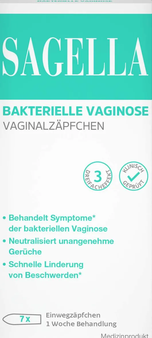 Sagella Bakterial Vaginosis Vaginalzäpfchen 7 Stück
