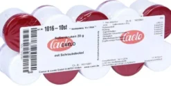 Salbenkruke Weiß 20 G Mit Schraubdeckel Rot 10 Stück