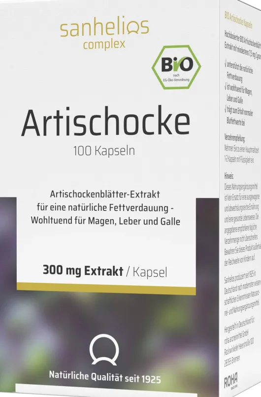 Sanhelios Bio Artischocke 100 Kapseln