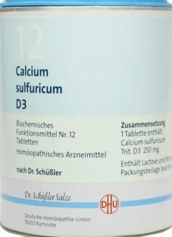 Schüßler Dhu 12 Calcium Sulfuricum D 3 1000 Tabletten