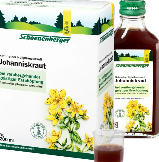 Schoenenberger Naturreiner Heilpflanzensaft Johanniskraut 3 X...