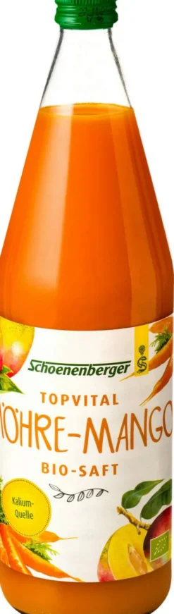 Schoenenberger Topvital Möhre Mango Bio 750 ml Saft