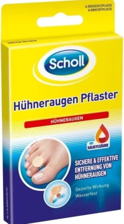 Scholl Hühneraugen Pflaster 4 Stück