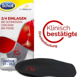 Scholl In-Balance Dreiviertel Einlagen 1 Paar Größe 37 - 39,5