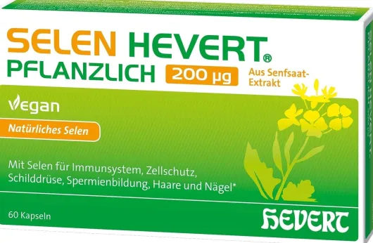 Selen Hevert Pflanzlich 200 µg 60 Kapseln