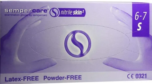 Sempercare Nitrile Skin2 U.Handsch.Puderfr.Gr.S