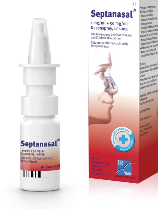 Septanasal 1 mg Je ml + 50 mg Je ml 10 ml Nasenspray
