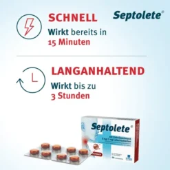Septolete mit Cola Geschmack 3mg + 1mg 16 Lutschtabletten