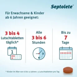 Septolete mit Cola Geschmack 3mg + 1mg 16 Lutschtabletten