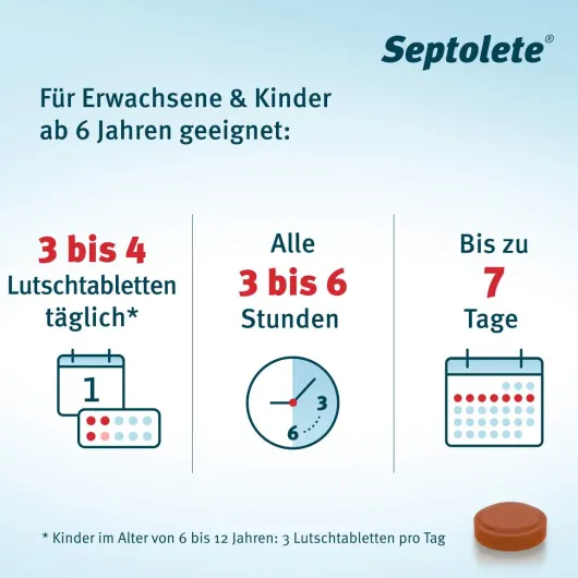Septolete mit Cola Geschmack 3mg + 1mg 16 Lutschtabletten