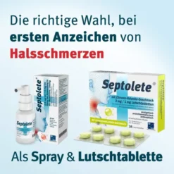 Septolete Zitronen-Holunder Geschmack 3 mg - 1mg 16 Lutschtabletten