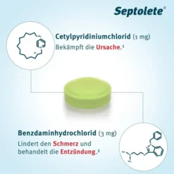 Septolete Zitronen-Holunder Geschmack 3 mg - 1mg 16 Lutschtabletten