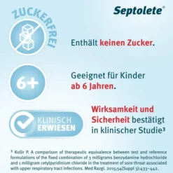 Septolete Zitronen-Holunder Geschmack 3 mg - 1mg 16 Lutschtabletten