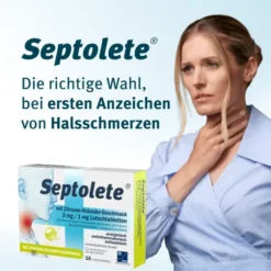 Septolete Zitronen-Holunder Geschmack 3 mg - 1mg 16 Lutschtabletten