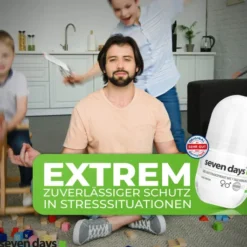 Seven Days Deo Antitranspirant Roll On Ohne Parfüm 50 ml