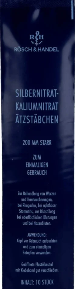 Silbernitrat-Kaliumnitr. Ätzstäb. Ätzstift 10 Stück