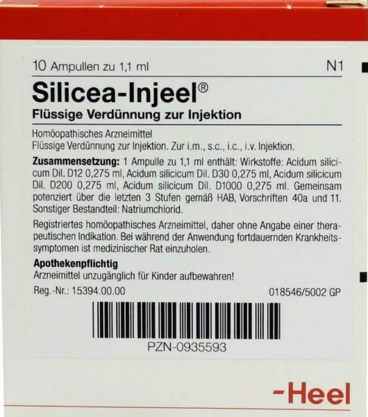 Silicea Injeele Ampullen 10 Ampullen