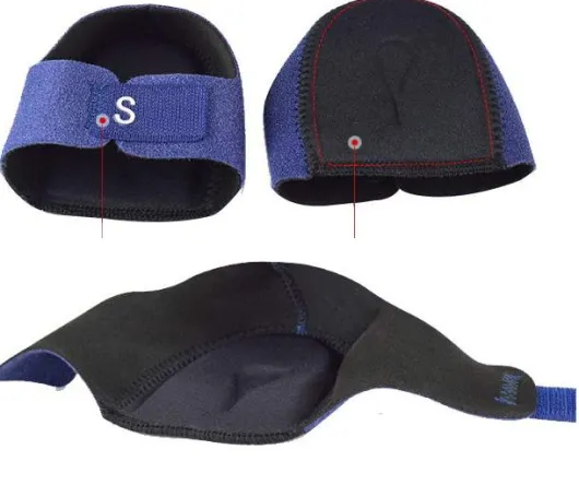 Silikon Fersenmanschette, Größe 41-45, 1 Paar