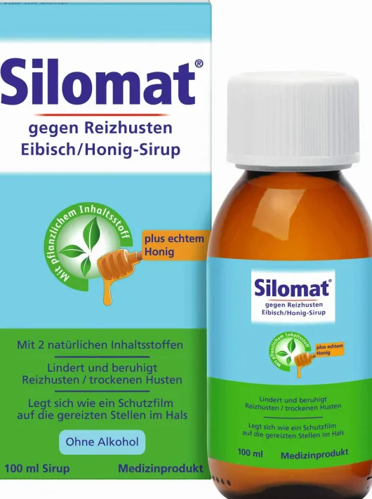Silomat gegen Reizhusten Eibisch Honig Sirup 100 ml