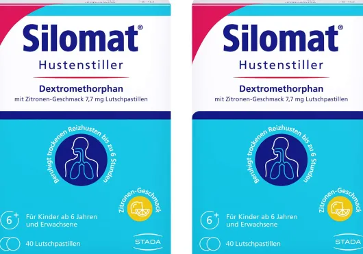 Silomat Hustenstiller DMP Zitrone 2 x 40 Lutschpastillen