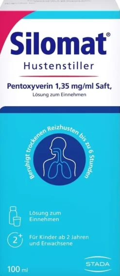 Silomat Hustenstiller Pentoxyverin 1,35 mg je ml Saft 100 ml