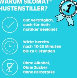 Silomat Hustenstiller Pentoxyverin 1,35 mg je ml Saft 100 ml