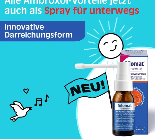 Silomat 10 mg Hustenlöser Spray mit Ambroxolhydrochlorid