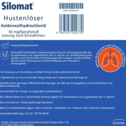 Silomat 10 mg Hustenlöser Spray mit Ambroxolhydrochlorid
