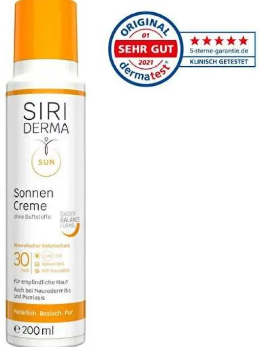 Siriderma Sonnencreme Lsf 30 Ohne Duftstoffe 200 ml