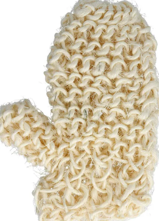 Sisal Massagehandschuh Grob Gestrickt Titania