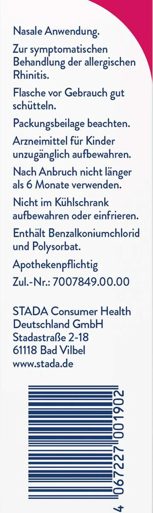 Snup Allerg Nasenspray mit Azelastin und Fluticason 23 g