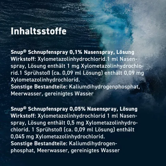 Snup Schnupfenspray 0,1 % Nasenspray 10 ml