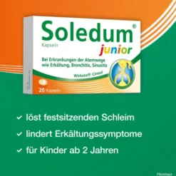Soledum Kapseln Junior 100 mg 20 magensaftresistente Kapseln