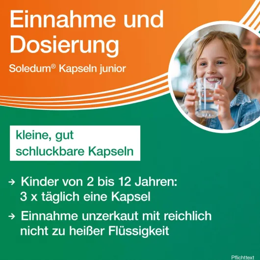 Soledum Kapseln Junior 100 mg 20 magensaftresistente Kapseln