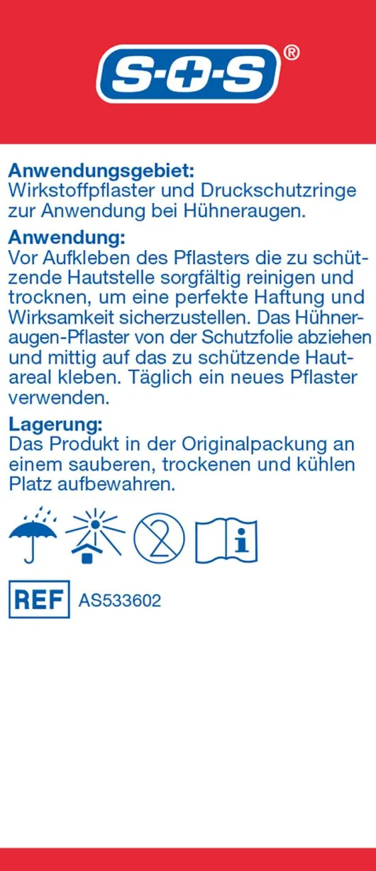 SOS Hühneraugen-Ex Kombi Pflaster 54 Stück