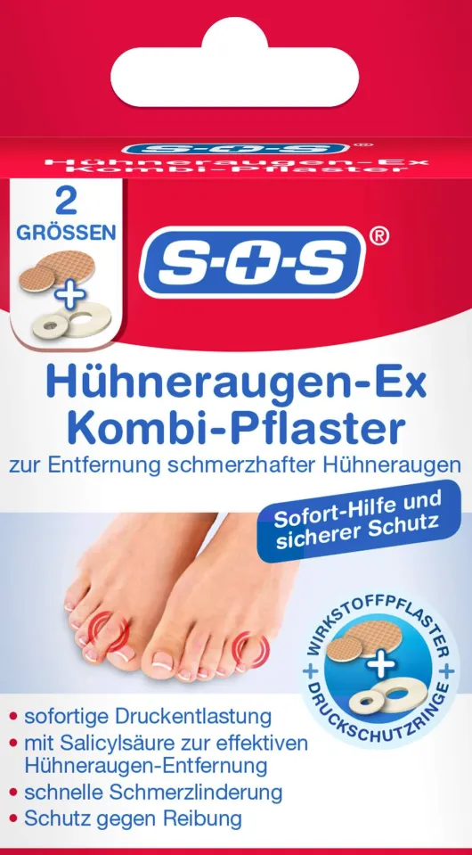 SOS Hühneraugen-Ex Kombi Pflaster 54 Stück