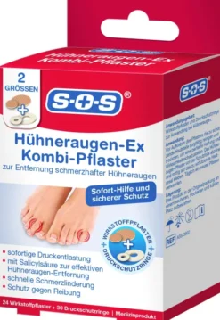SOS Hühneraugen-Ex Kombi Pflaster 54 Stück
