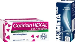 Sparset Allergie Cetirizin Hexal 100 Filmtabletten und Mometahexal Heuschnupfenspray 18 g