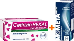 Sparset Allergie Cetirizin Hexal 100 Filmtabletten und Mometahexal Heuschnupfenspray 18 g