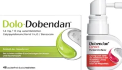 Sparset Dolo Dobendan 48 Lutschtabletten + Dobendan Direkt Flurbiprofen Halsspray 15 ml