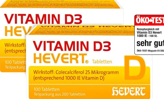 Sparset Vitamin D3 Hevert 2 x 200 Tabletten