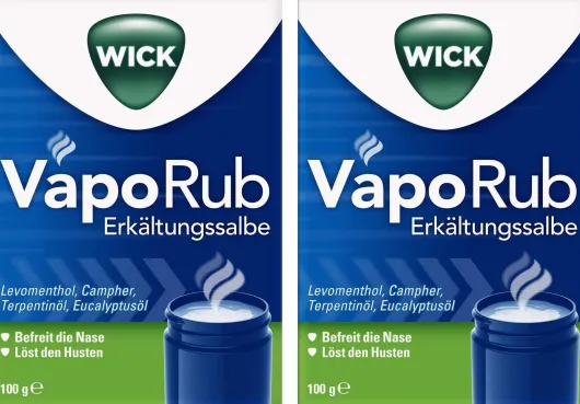 Sparset Wick VapoRub 2 x 100 g Erkältungssalbe