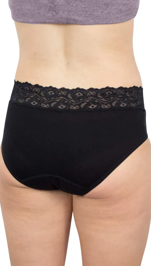 Spitzenslip mit Saugeinlage Größe 54-56 (3XL)