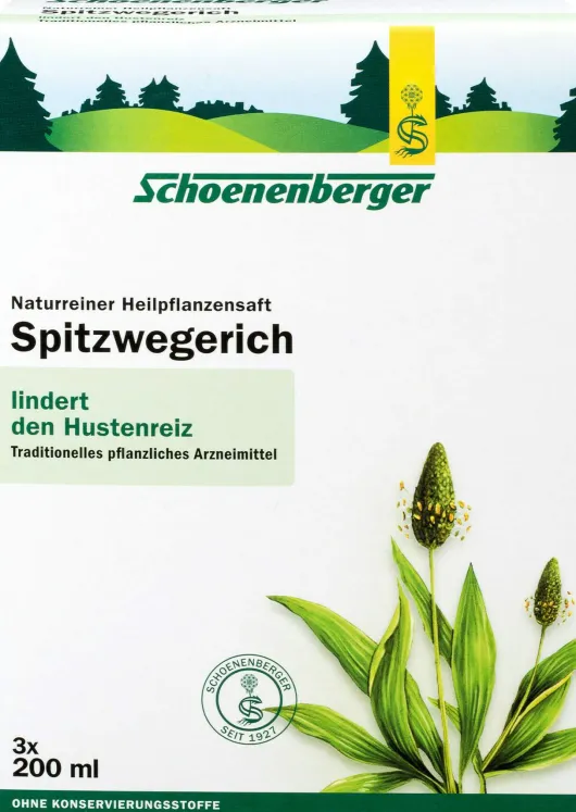 Spitzwegerichsaft Schoenenberger 3 X 200 ml