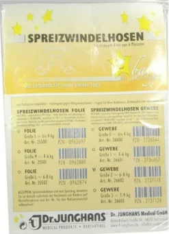 Spreizhöschen Gewebe Für Säuglinge Gr. 2